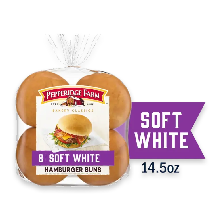 White Hamburger Buns