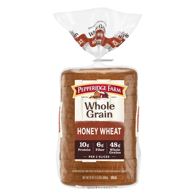 Whole Grain Honey Wheat Bread Sliced