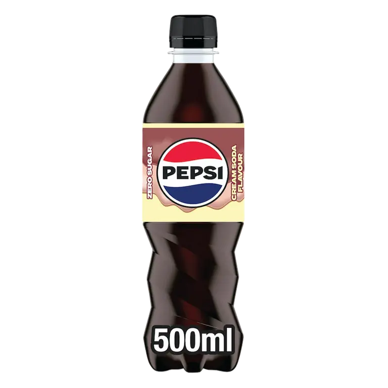 500ml Cream Soda Flavour Cola Zero Sugar Bottle