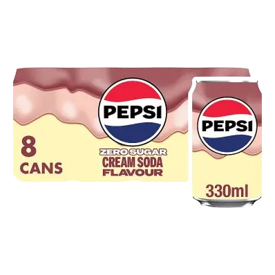 Cream Soda Soft Drink Cans