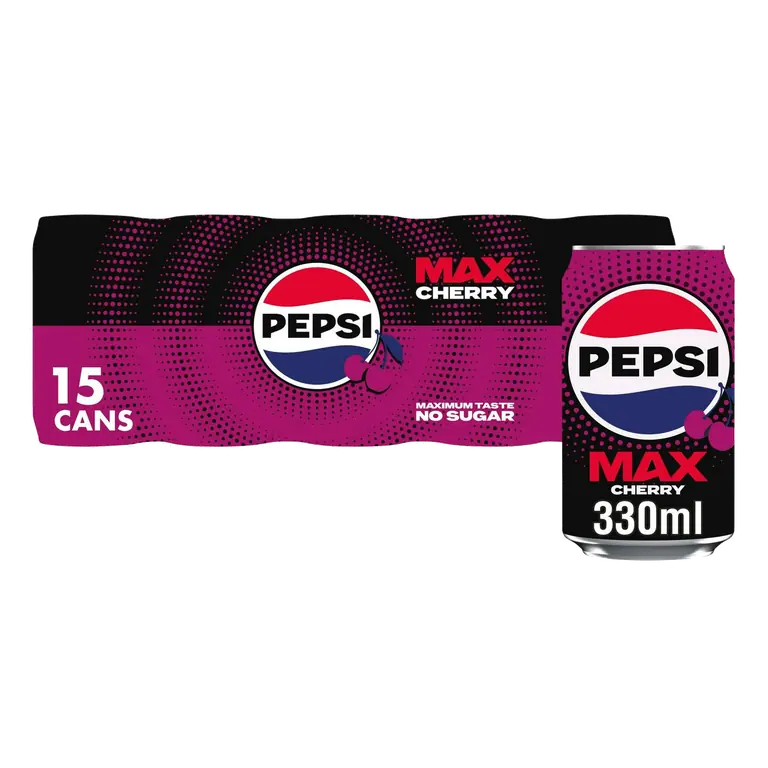 Max 15 x 330ml No Sugar Cherry Cans