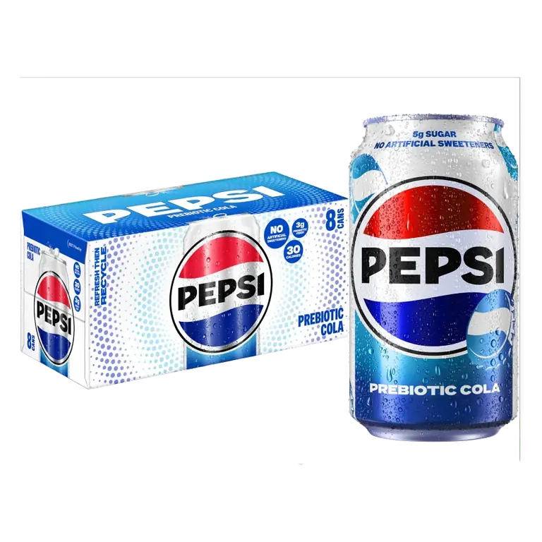 Pepsi Prebiotic Soda Cola, 8pk/12 fl oz Cans