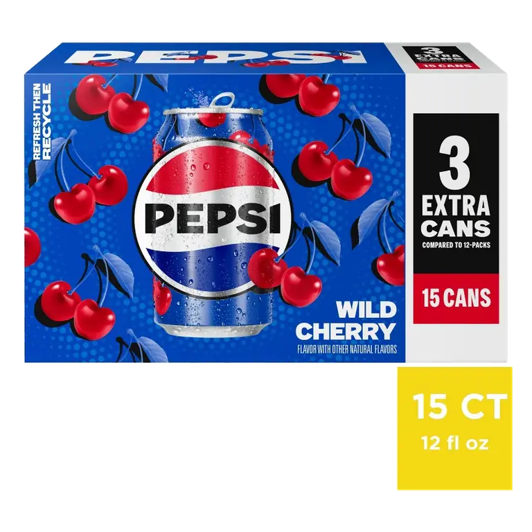 Pepsi Wild Cherry, 15pk/12 fl oz Cans
