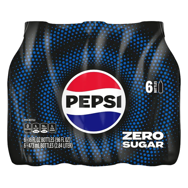 Pepsi Zero Sugar Soda, 6pk/16 fl oz Bottles