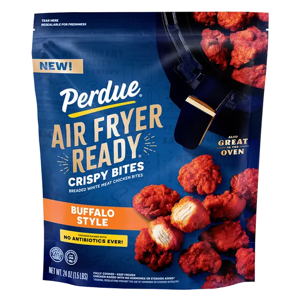 Air Fryer Ready Buffalo Style Crispy Breaded Chicken Bites Frozen