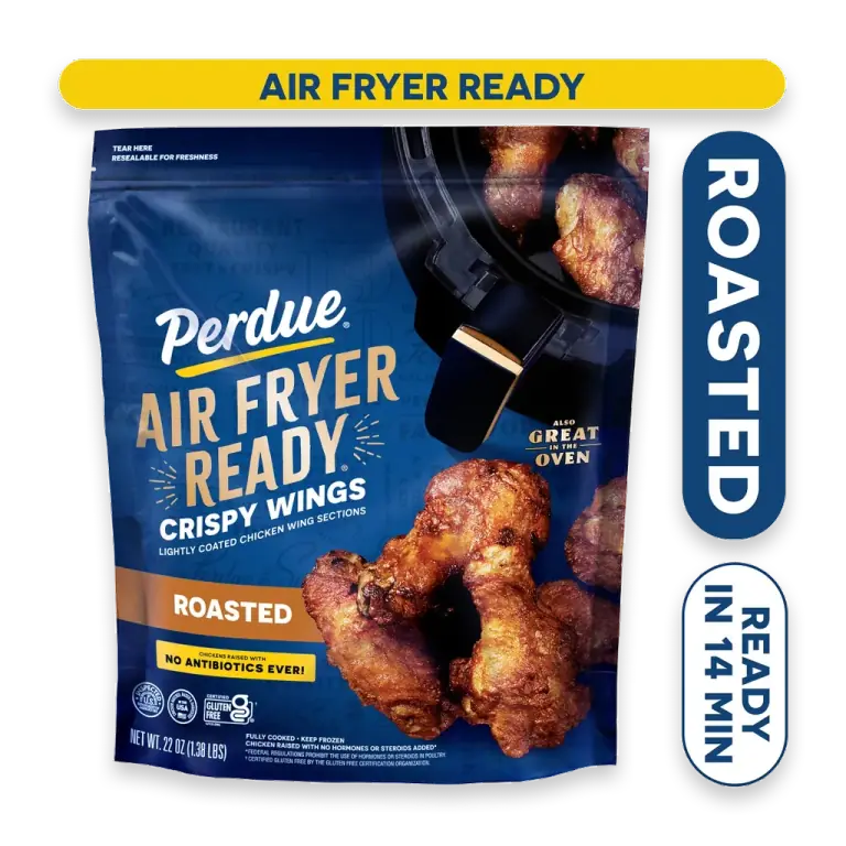 Air Fryer Ready Frozen Fully Cooked Roasted Chicken Wings