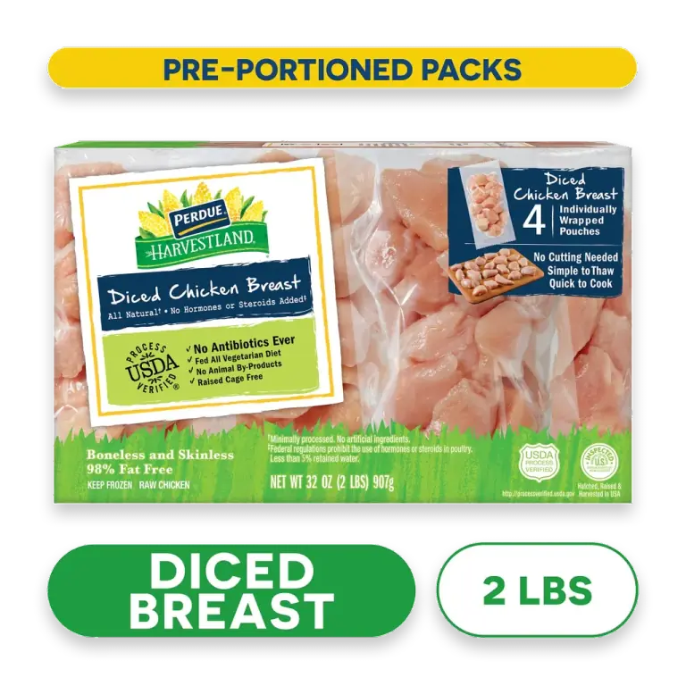 Harvestland Diced Individually Wrapped Chicken Breasts