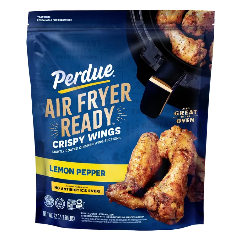 Lemon Pepper Crispy Chicken Wings
