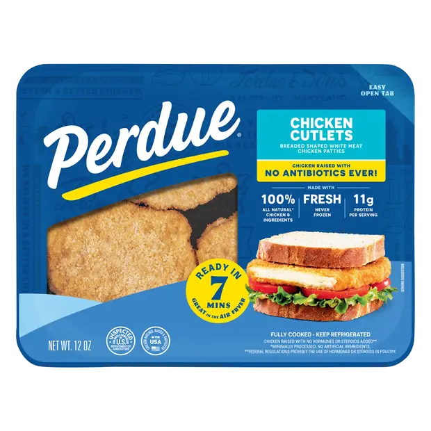 Natural Breaded Chicken Breast Cutlets - 4 ct Refrigerated