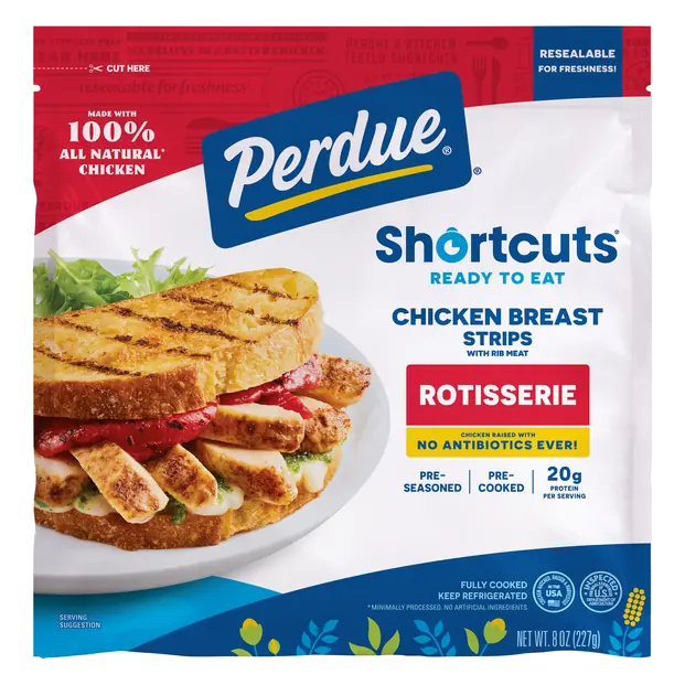 Rotisserie Chicken Strips Fresh