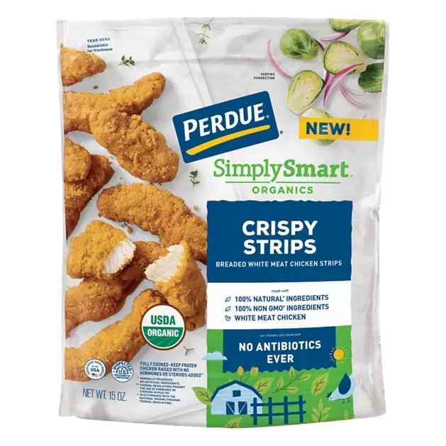 Simply Smart Chicken Strips, Organics, Crispy