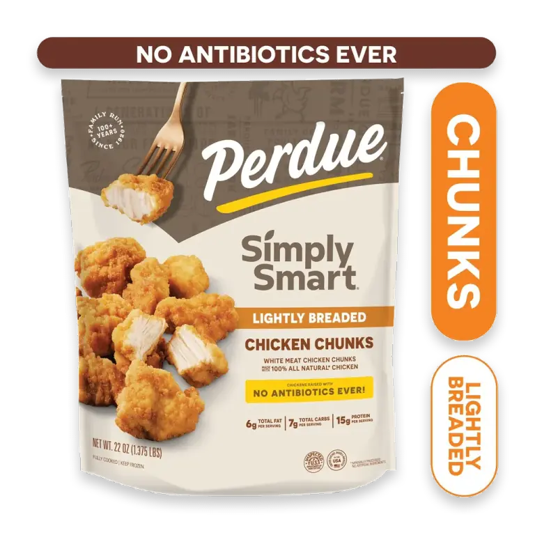 Simply Smart Frozen Fully Cooked Lightly Breaded Chicken Breast Chunks