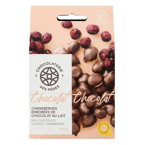 Chocolaterie Des Pères Milk Chocolate Covered Cranberries 120 g