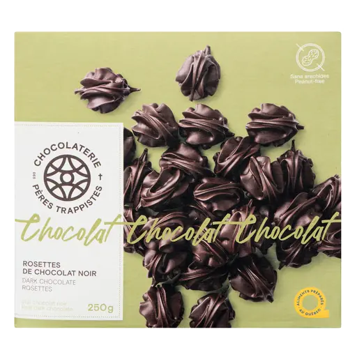 Chocolaterie Des Pères Trappistes Dark Chocolate Rosettes 250 g