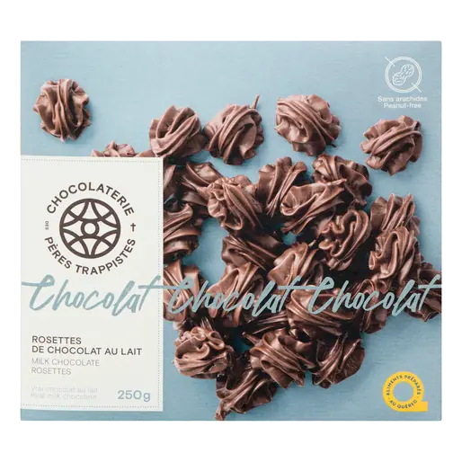 Chocolaterie Des Pères Trappistes Milk Chocolate Rosettes 250 g