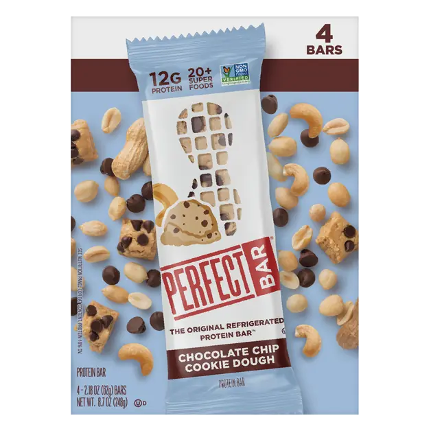 Gluten Free Chocolate Chip Cookie Dough Protein Bars - 4 ct