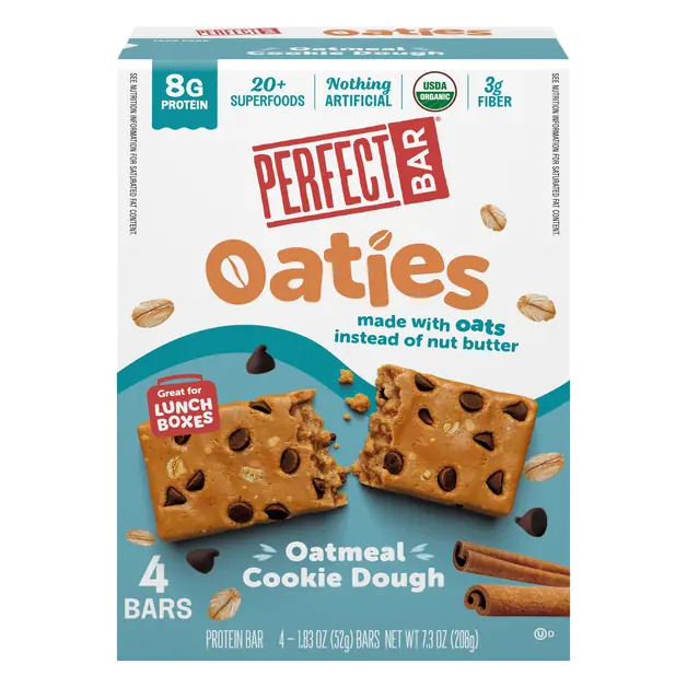 Oaties Oatmeal Cookie Dough Protein Bars - 4 ct Refrigerated