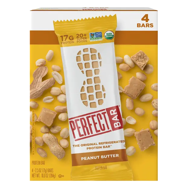 Organic Peanut Butter Protein Bars - 4 ct Refrigerated