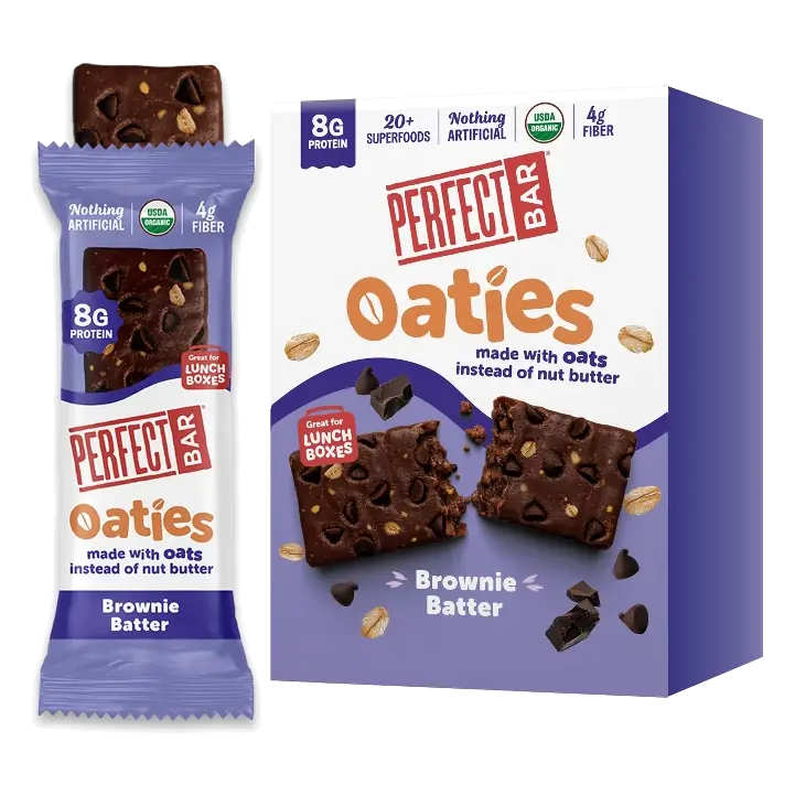 Perfect Snacks Oat Butter Brownie Batter Refrigerated Protein Bars, 8.3oz/4ct