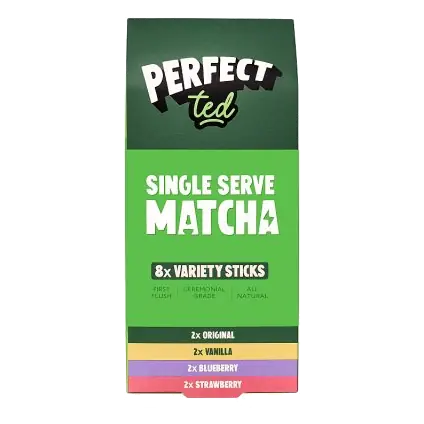 PerfectTed Single Serve Matcha Powder 8x Variety Sticks