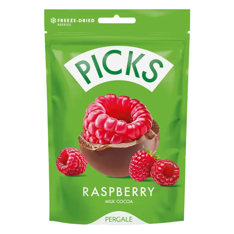 Pergale Picks Freeze-Dried Berries Raspberry Milk Cocoa 90g