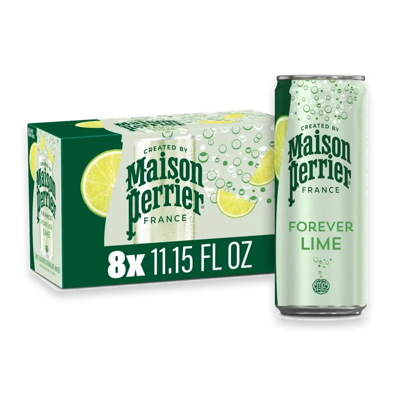 Maison Perrier Forever Lime-Flavored Sparkling Water Cans 8 Count