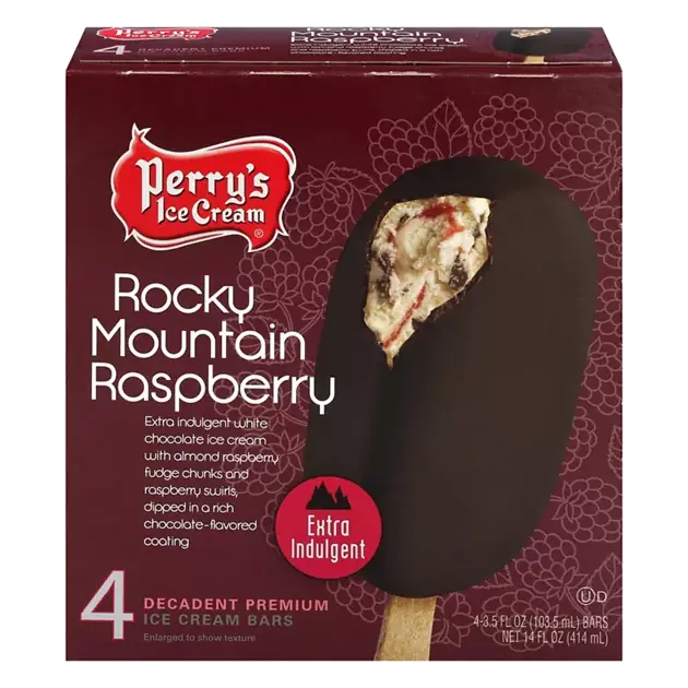 Decadent Premium Rocky Mountain Raspberry Ice Cream Bars