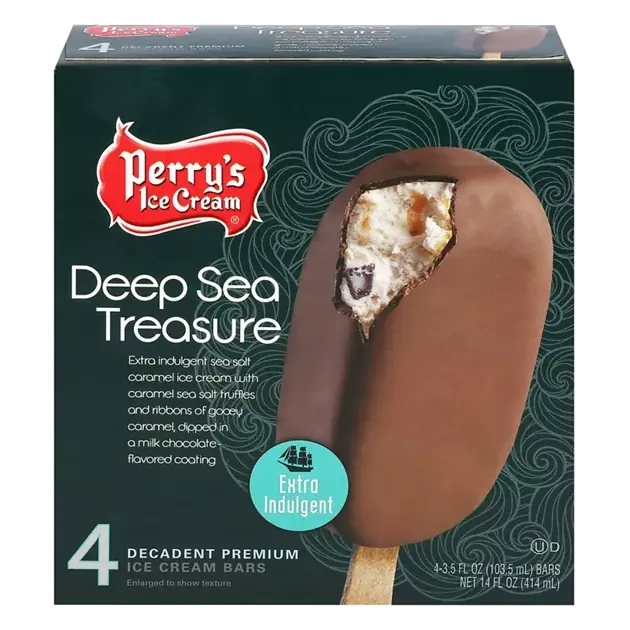 Ice Cream Bars, Deep Sea Treasure, Decadent Premium, Extra Indulgent