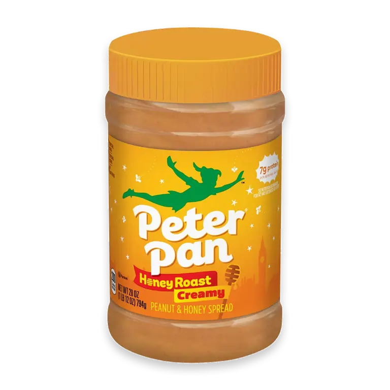 Creamy Honey Roast Peanut Butter Spread Made with Roasted Peanuts