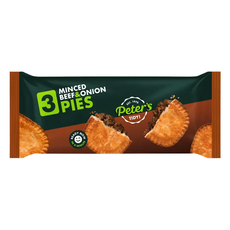 Peter's 3 Minced Beef & Onion Pies