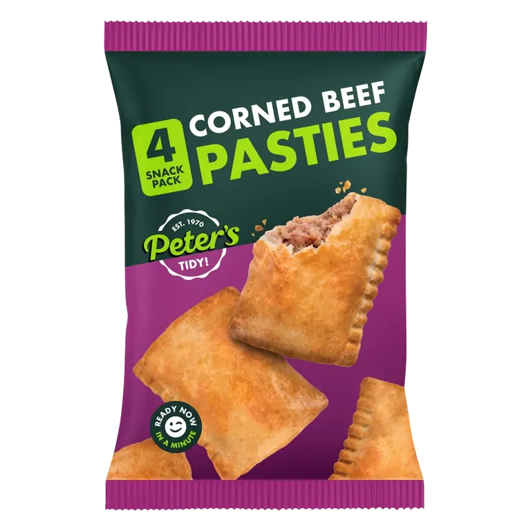 4 Corned Beef Pasties 250g