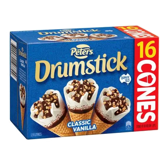 Drumstick Bulk Classic Vanilla 16 Pack