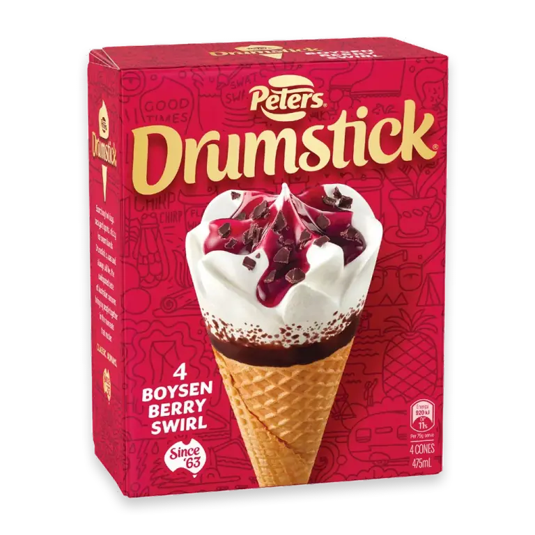 Drumstick Ice Cream Boysenberry Swirl