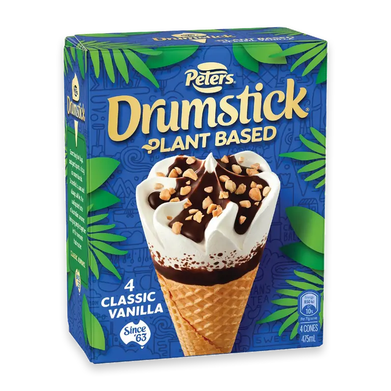 Drumstick Plant Based Classic Vanilla Cones