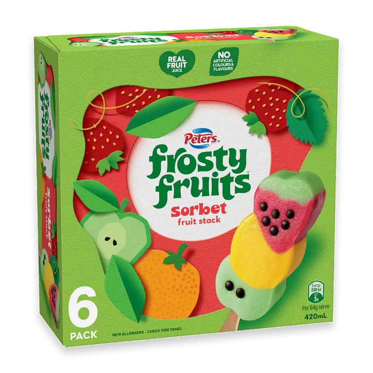 Frosty Fruits Fruit Stack Sorbet Sticks