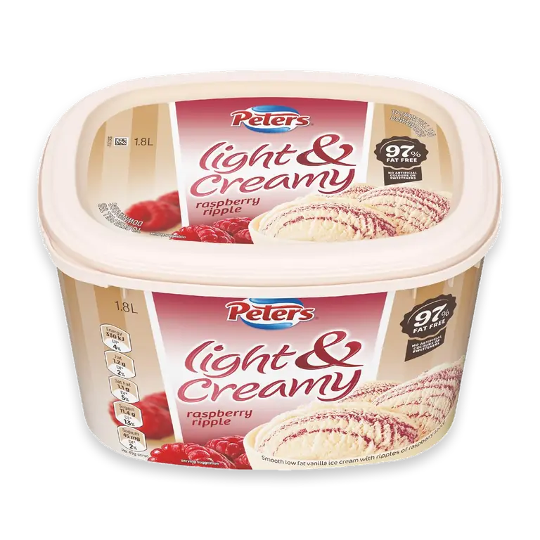 Light & Creamy Raspberry Ripple Ice Cream