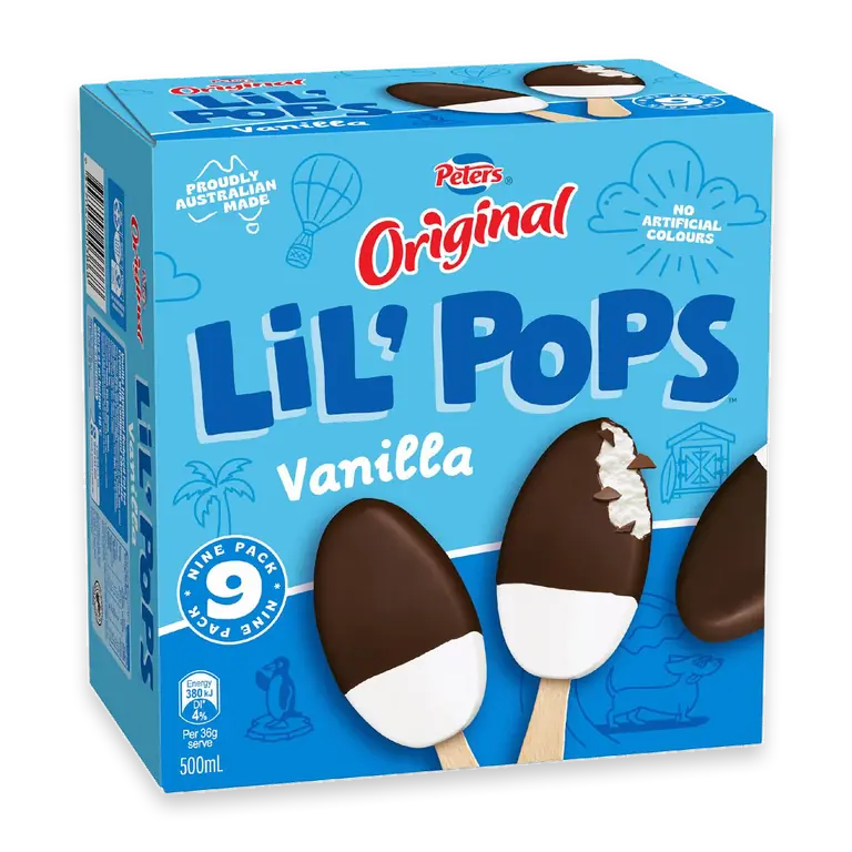 Lil' Pops Frozen Dessert Vanilla