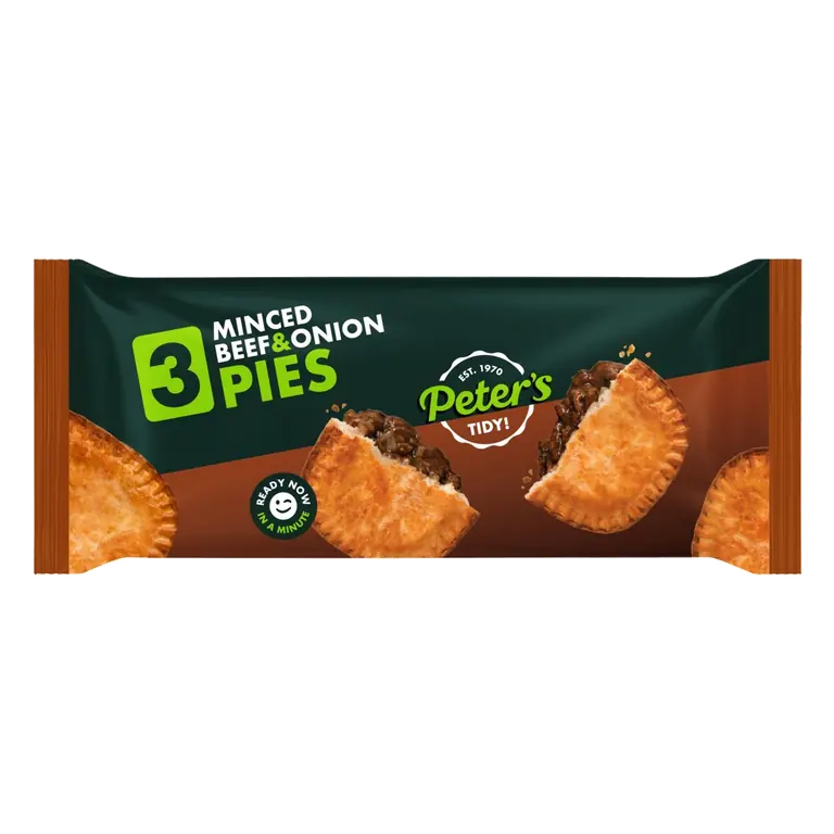 Mince Beef & Onion Pies 3 Pack