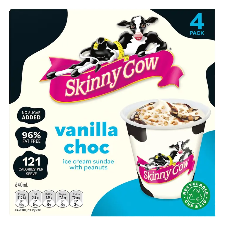 Skinny Cow Vanilla Choc with Peanuts Ice Cream
