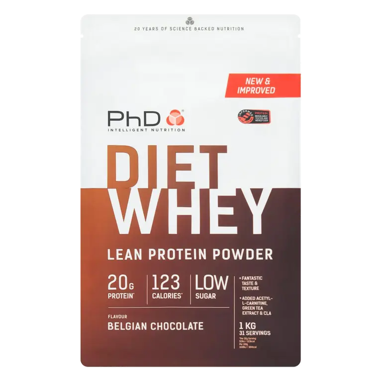 Diet Whey Protein Powder Belgian Chocolate 1kg