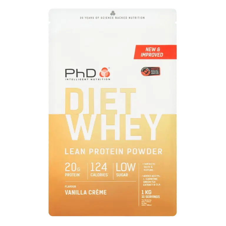 Diet Whey Protein Powder Vanilla Crème 1kg
