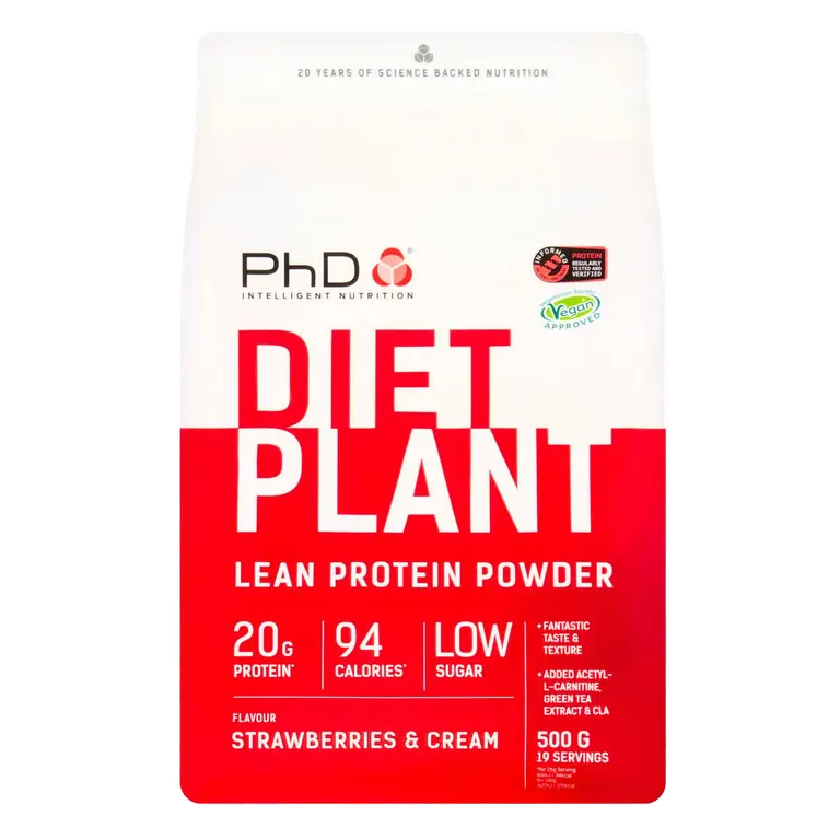 Strawberries & Cream Diet Plant Protein Powder 500g