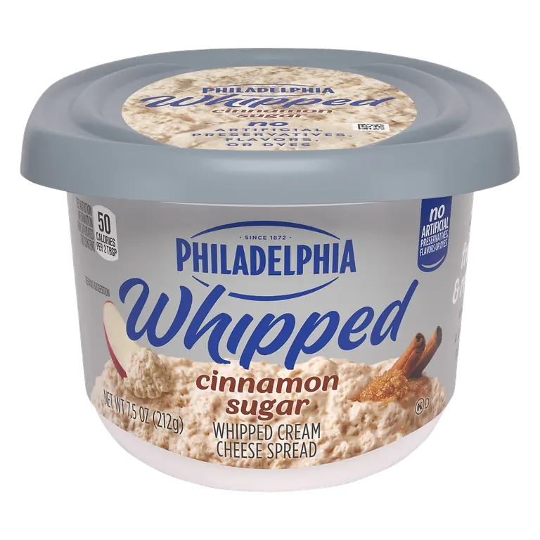 Cinnamon Sugar Whipped Cream Cheese Spread