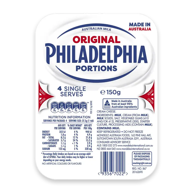 Original Cream Cheese Portions Snacks
