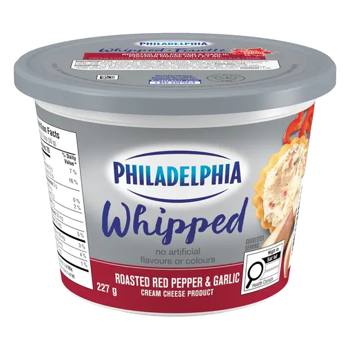 Whipped Cream Cheese Product Roasted Red Pepper & Garlic 227 g