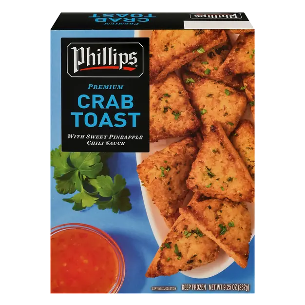 Premium Crab Toast with Sweet Pineapple Chili Sauce Frozen