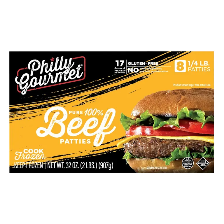 100% Pure Beef Patties