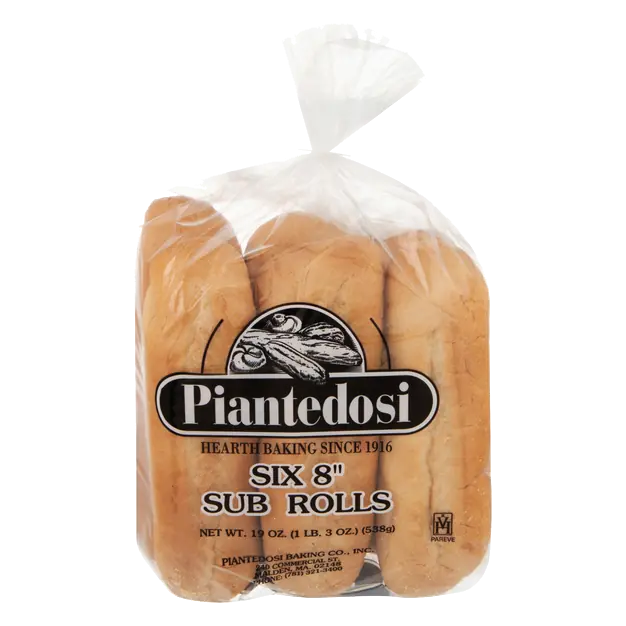8 Inch Sub Rolls - 6 ct