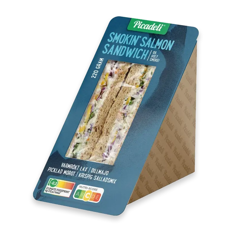 Sandwich Varmrökt Lax 220 g