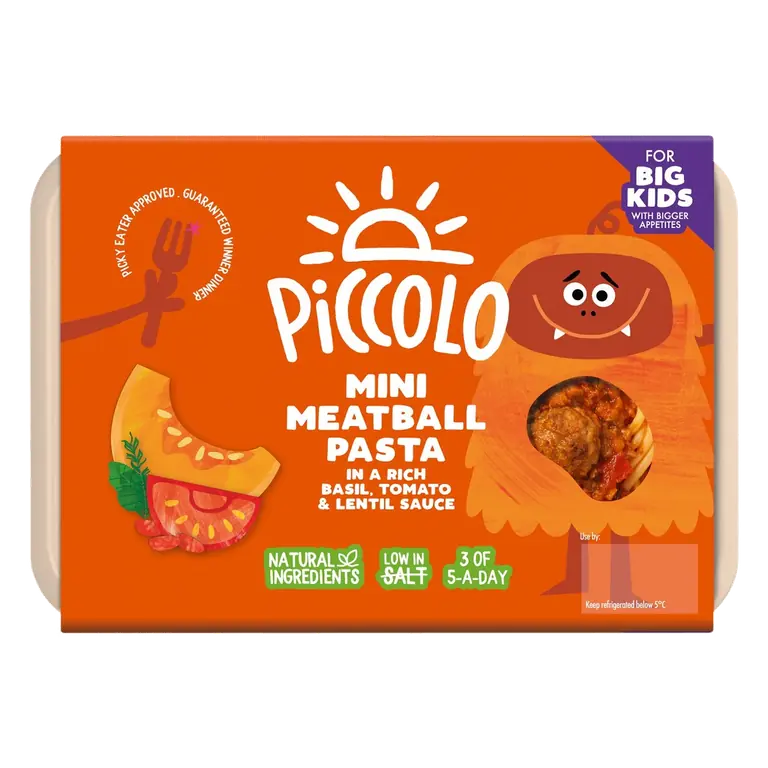 Mini Meatballs & Pasta In Tomato, Basil & Lentil Sauce 275g